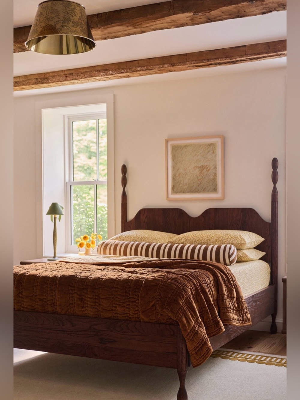 Anthropologie Lustered Velvet Alastair Quilt, Bronze